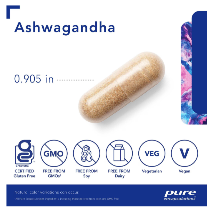 Ashwagandha 500mg -Pure encapsulations 120 count